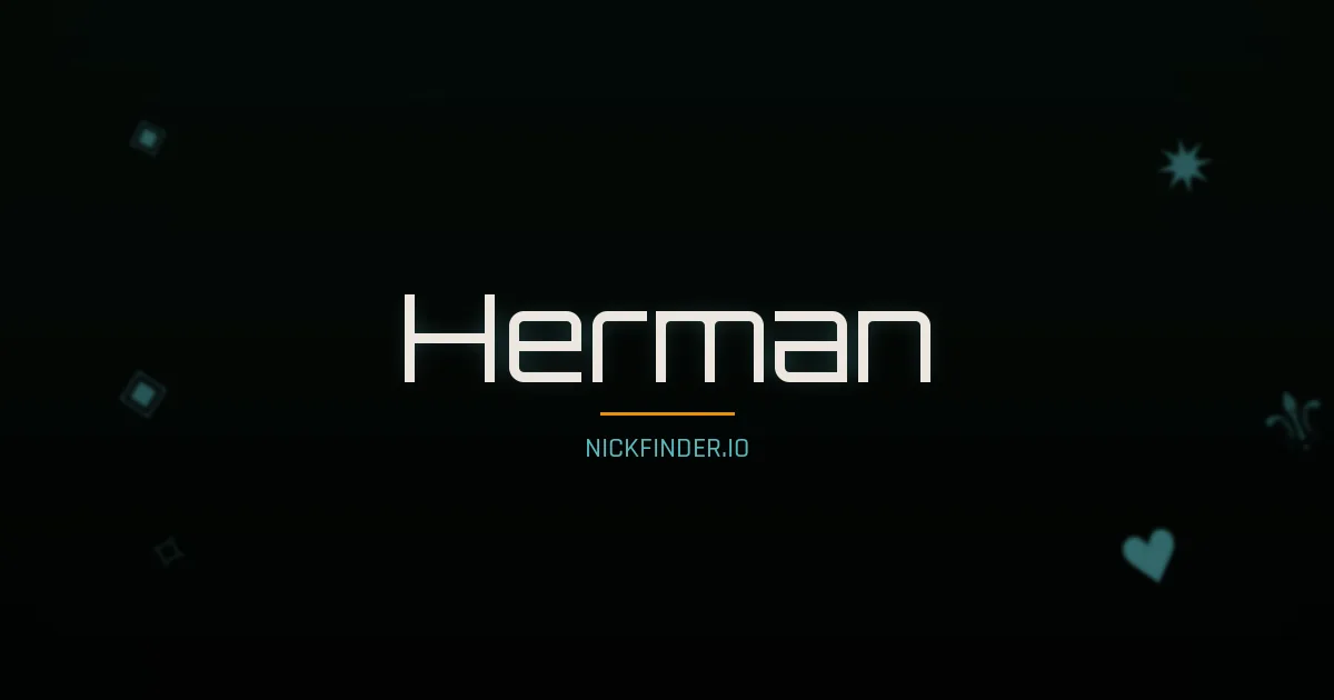 Herman name meaning Light bearer — English / Russian origin | NickFinder.io
