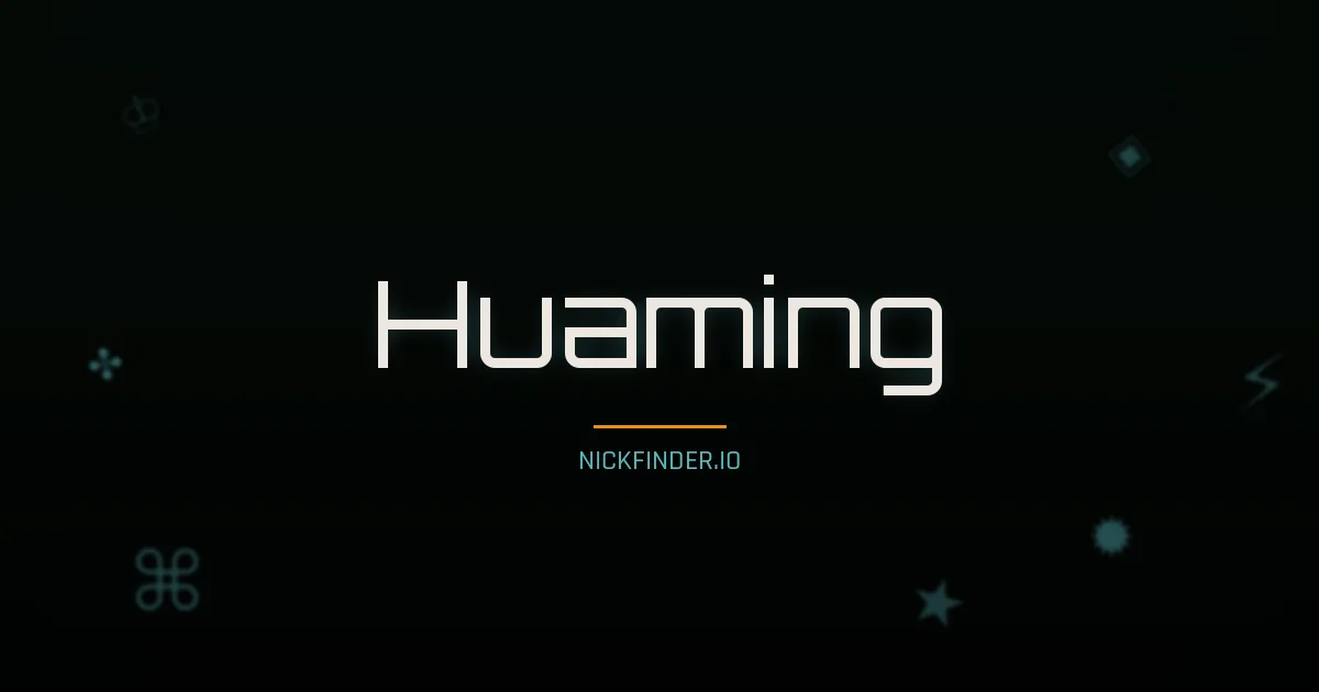 Huaming name meaning Golden light — Chinese origin | NickFinder.io