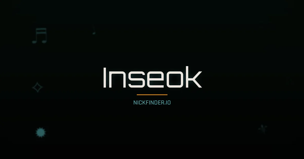 Inseok name meaning Harmonious — Korean origin | NickFinder.io