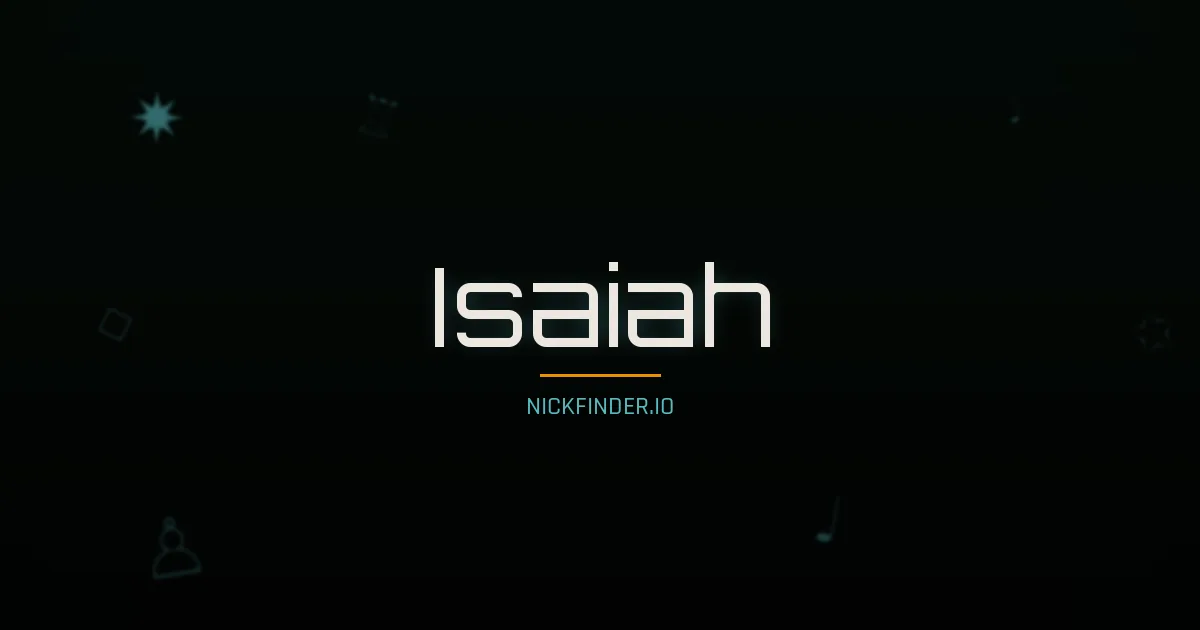 Isaiah name meaning Light bearer — English origin | NickFinder.io