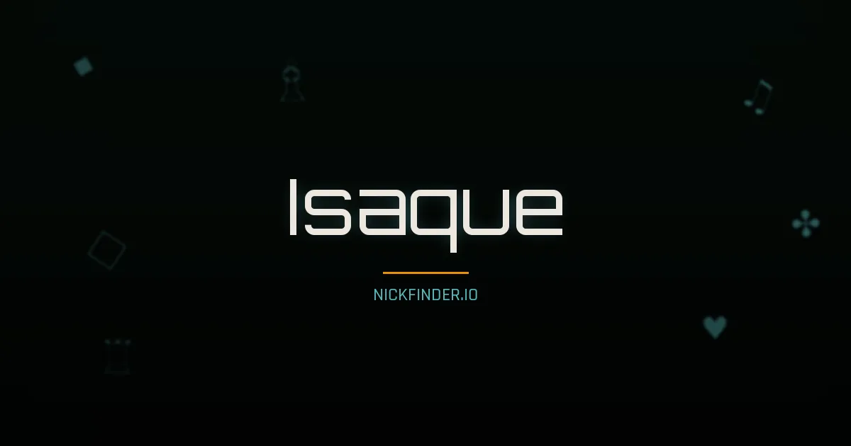 Isaque name meaning He will laugh — Portuguese origin | NickFinder.io