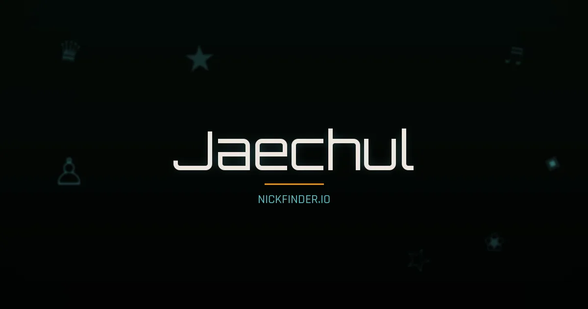Jaechul name meaning Righteous — Korean origin | NickFinder.io