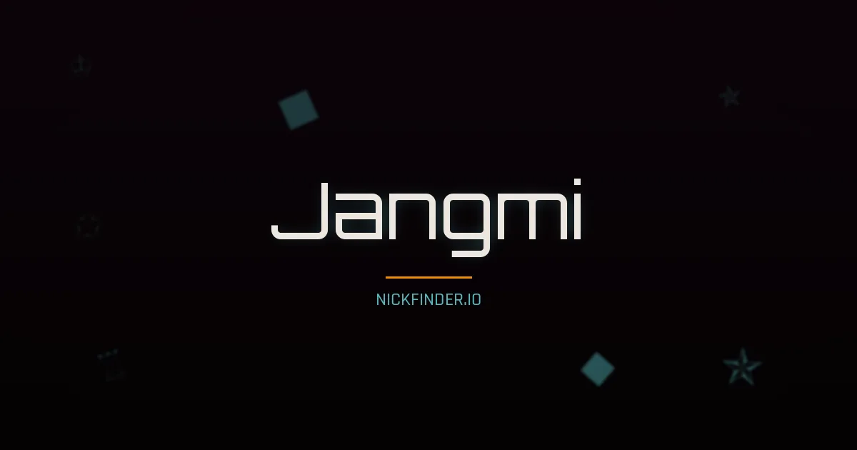 Jangmi name meaning Gracious one — Korean origin | NickFinder.io