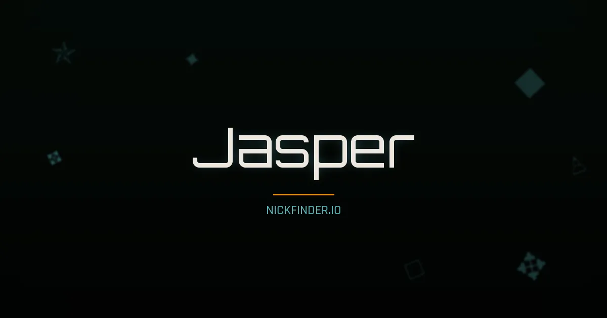 Jasper name meaning Joyful — English origin | NickFinder.io
