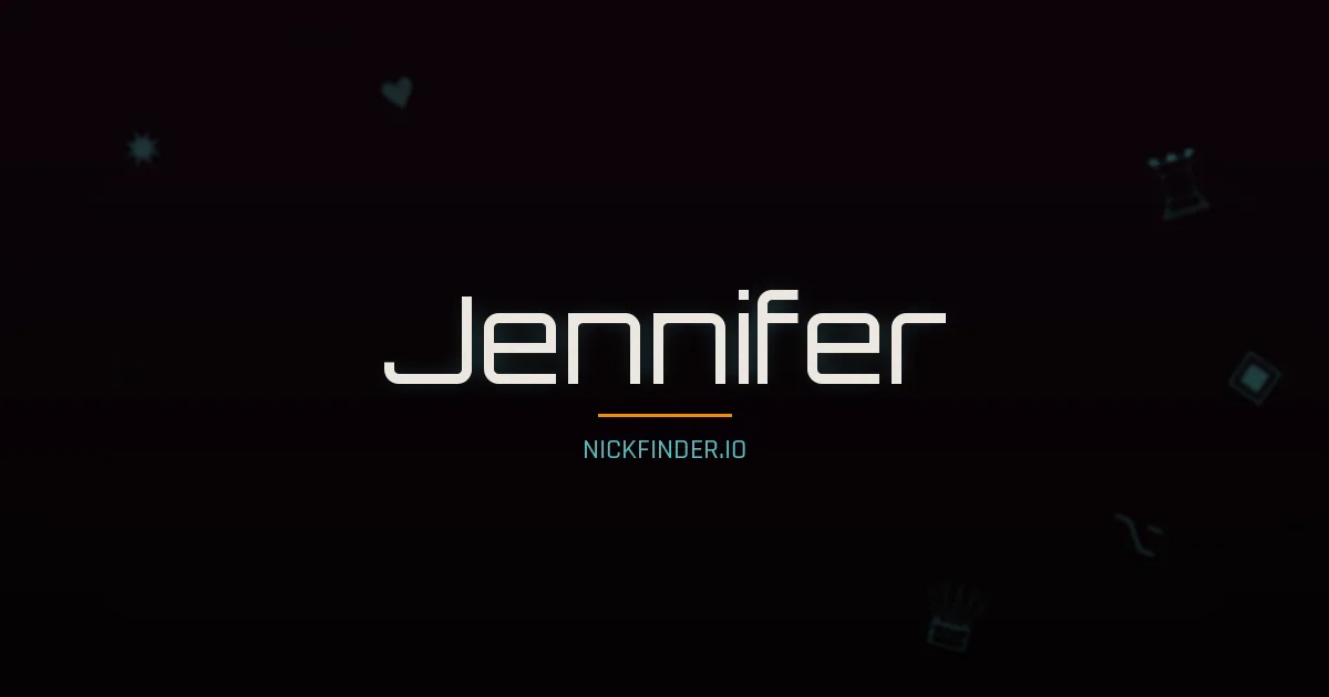 Jennifer name meaning White wave, fair — English origin | NickFinder.io