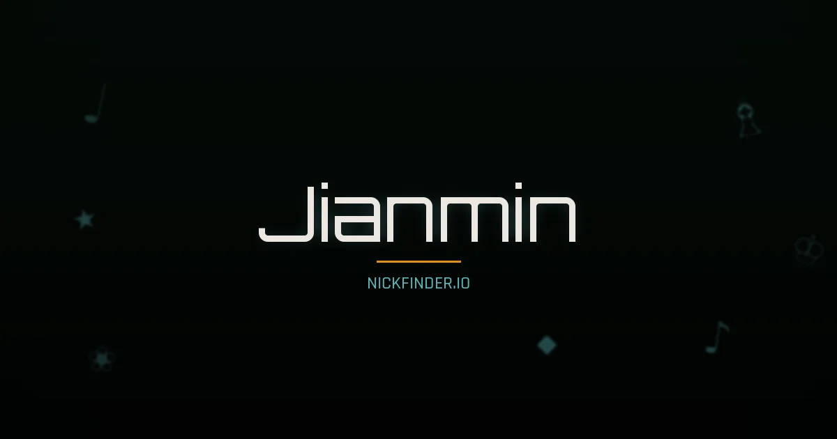 Jianmin name meaning Golden light — Chinese origin | NickFinder.io