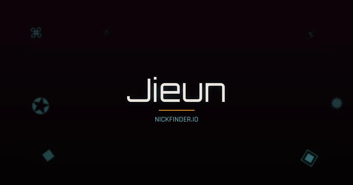 Jieun name meaning Bright virtue — Korean origin | NickFinder.io