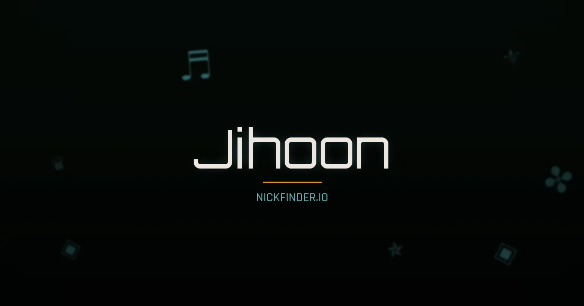 Jihoon name meaning Gracious one — Korean origin | NickFinder.io