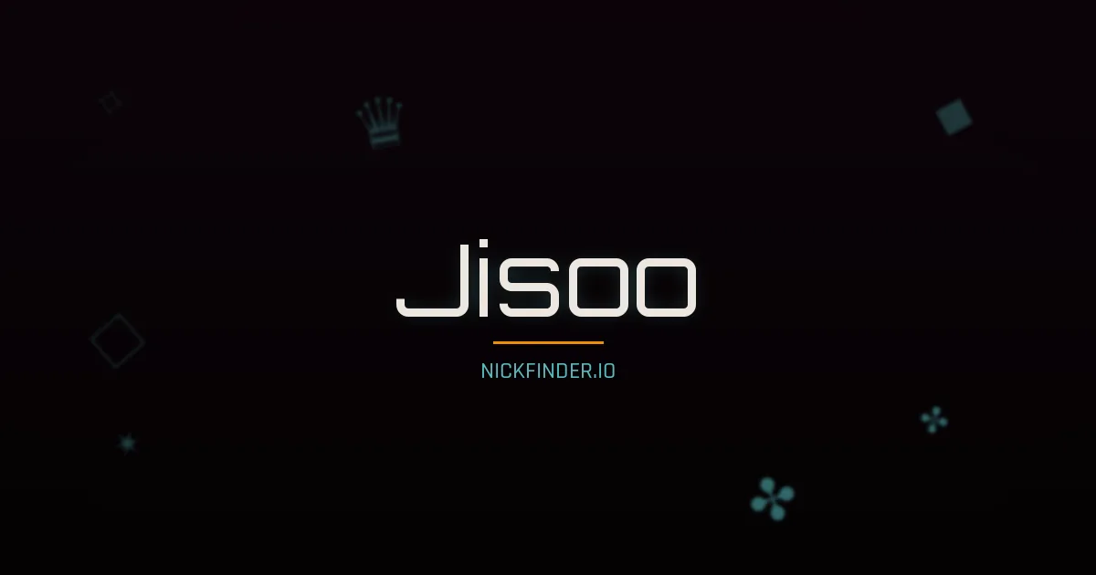 Jisoo name meaning Wise spirit — Korean origin | NickFinder.io