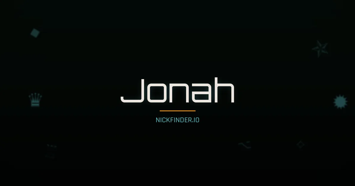 Jonah name meaning Beloved — English origin | NickFinder.io
