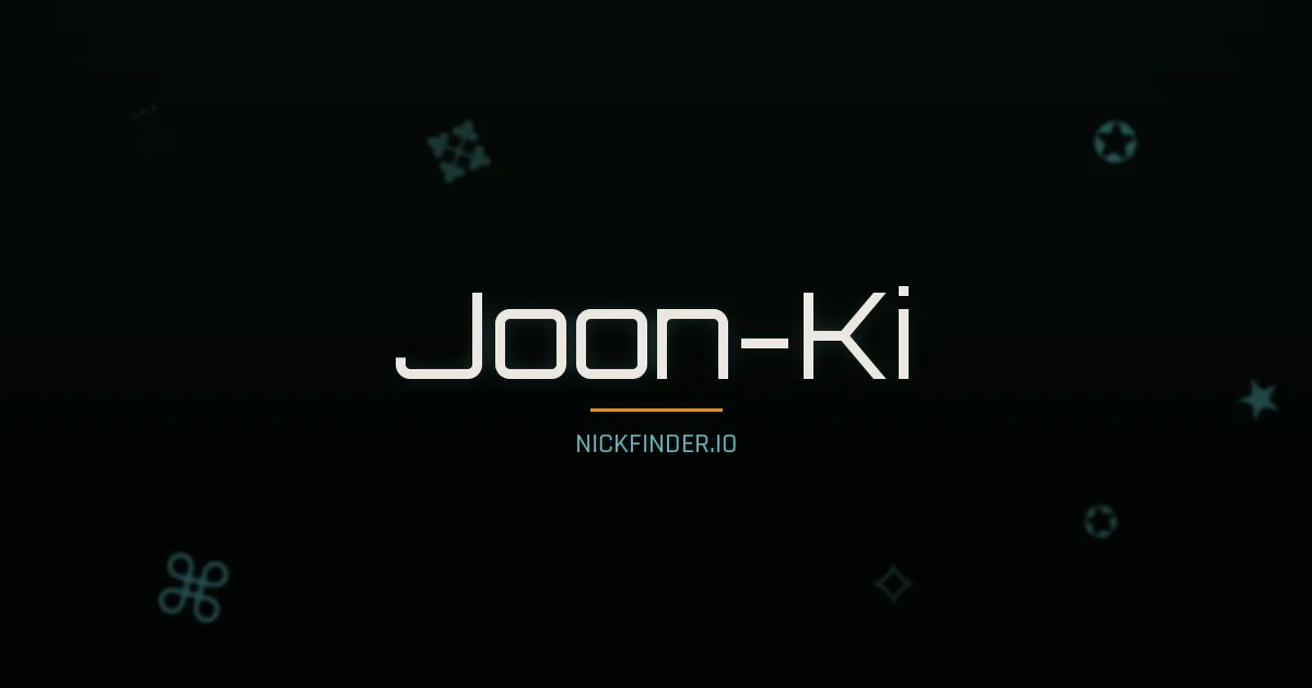 Joon-Ki name meaning Talented, energy — Korean origin | NickFinder.io