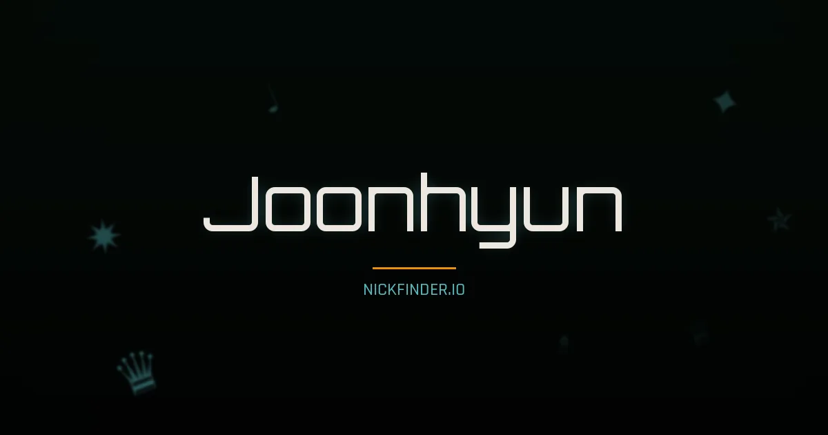 Joonhyun name meaning Brave soul — Korean origin | NickFinder.io