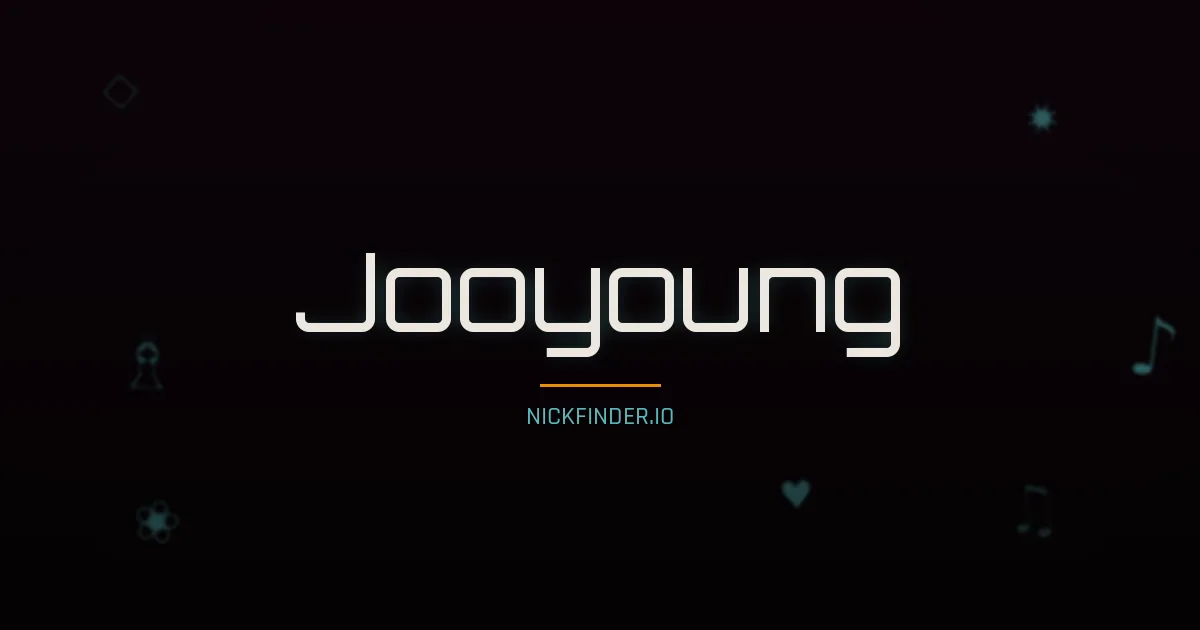 Jooyoung name meaning Bright virtue — Korean origin | NickFinder.io