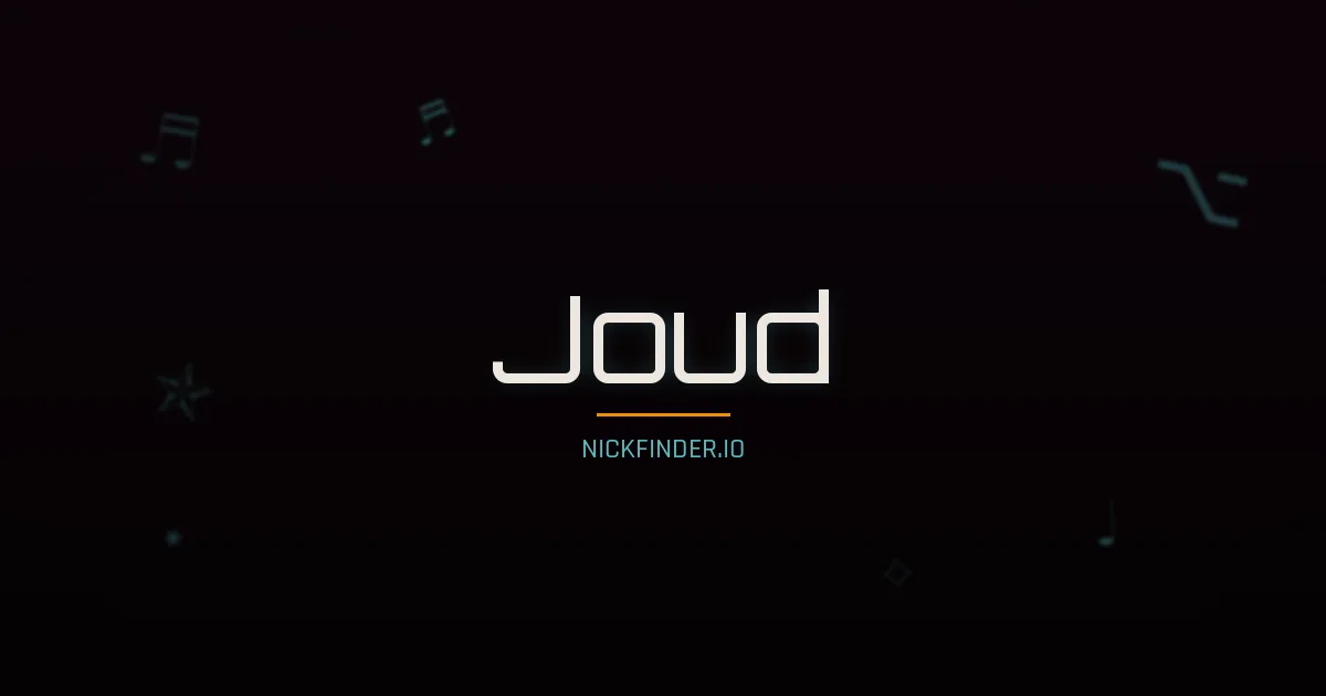 Joud name meaning Generous — Arabic origin | NickFinder.io