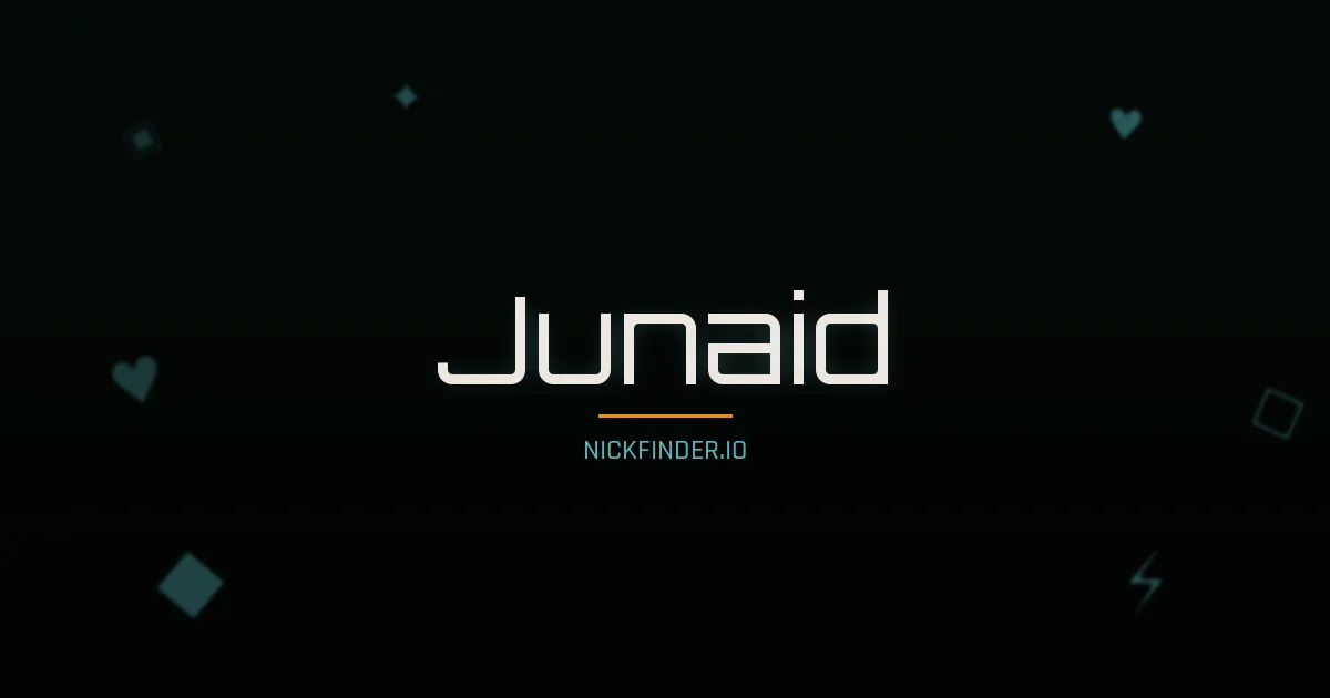 Junaid name meaning Blessed — Arabic origin | NickFinder.io
