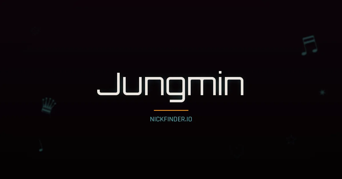 Jungmin name meaning Gracious one — Korean origin | NickFinder.io