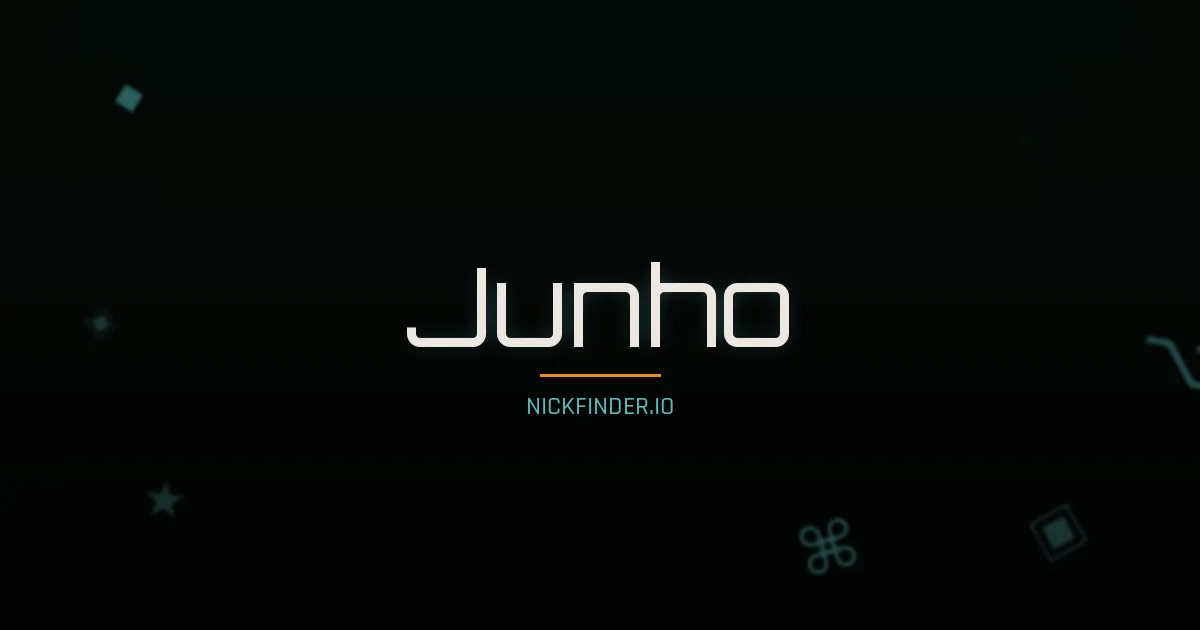 Junho name meaning Righteous — Korean origin | NickFinder.io