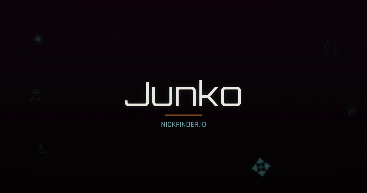 Junko name meaning Mountain echo — Japanese origin | NickFinder.io