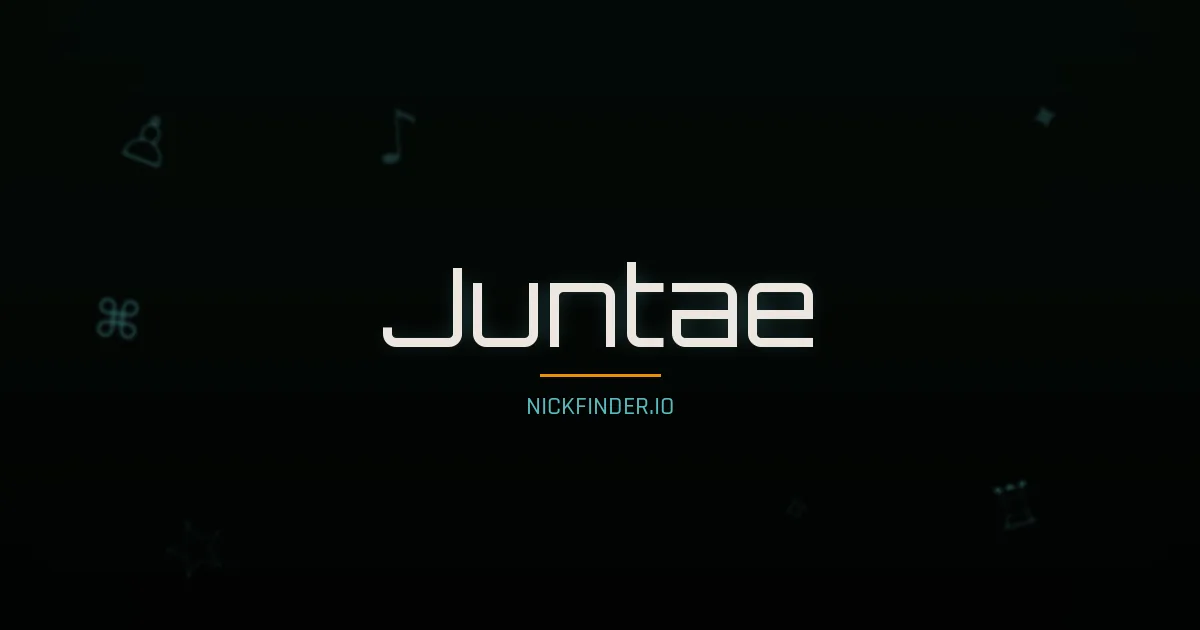 Juntae name meaning Brave soul — Korean origin | NickFinder.io