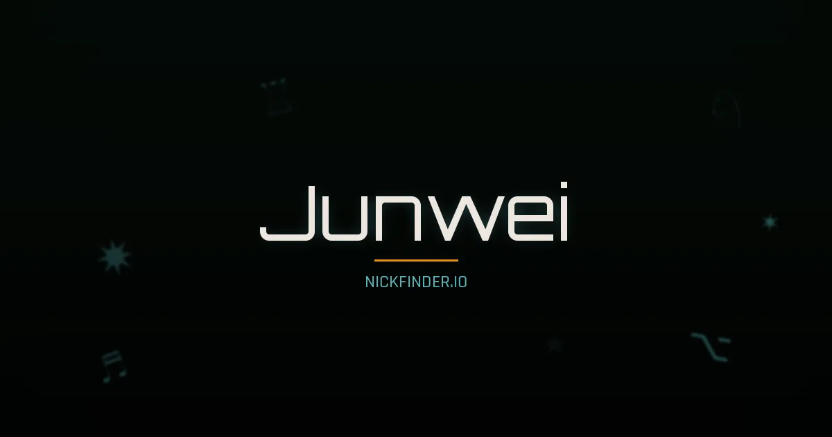 Junwei name meaning Harmonious — Chinese origin | NickFinder.io