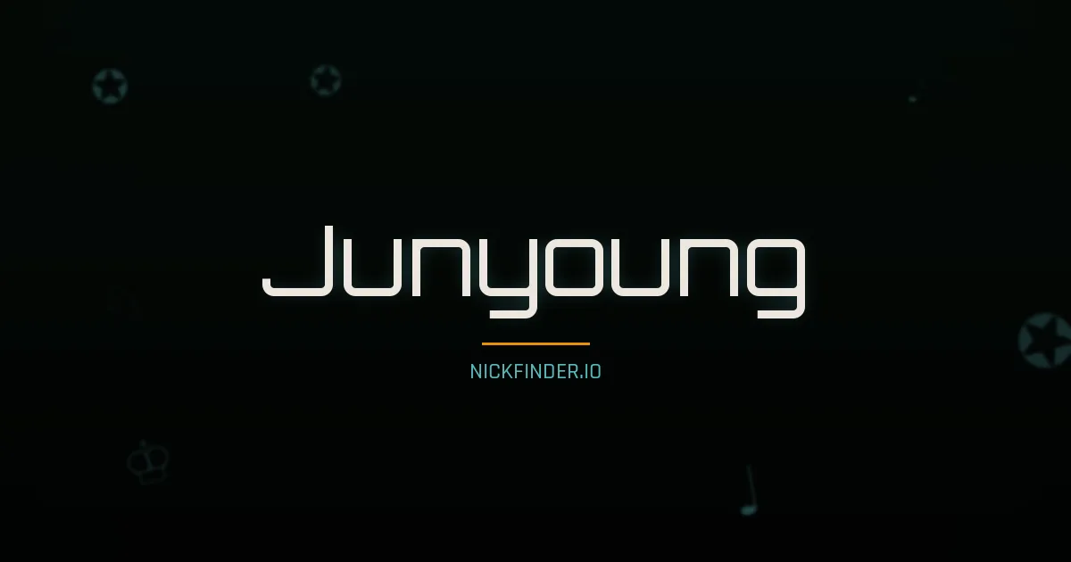 Junyoung name meaning Gentle heart — Korean origin | NickFinder.io