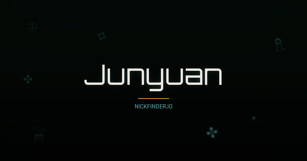 Junyuan name meaning Wise virtue — Chinese origin | NickFinder.io