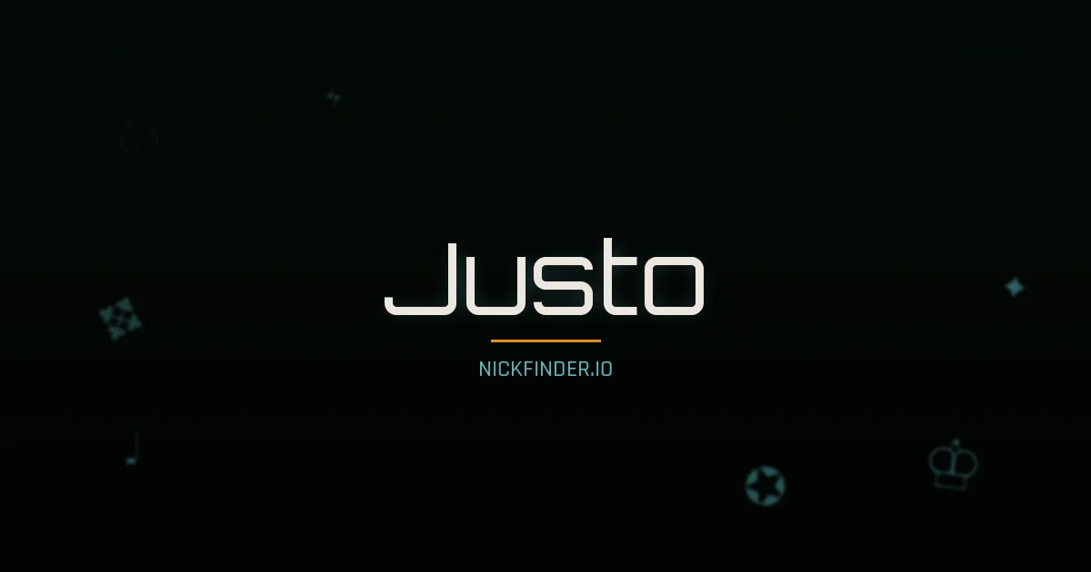 Justo name meaning Sagrado — Spanish origin | NickFinder.io
