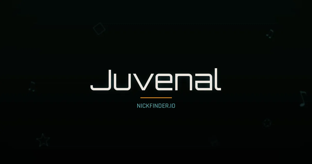 Juvenal name meaning Joyful — Portuguese origin | NickFinder.io