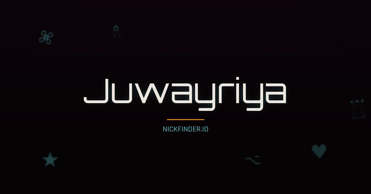 Juwayriya name meaning Radiant light — Arabic origin | NickFinder.io