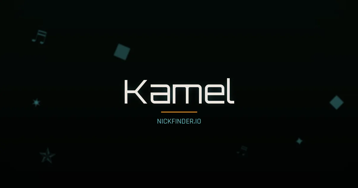 Kamel name meaning Radiant light — Arabic origin | NickFinder.io