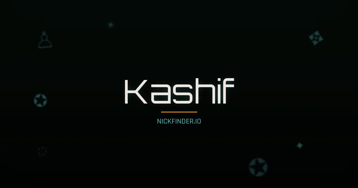 Kashif name meaning Radiant light — Arabic origin | NickFinder.io