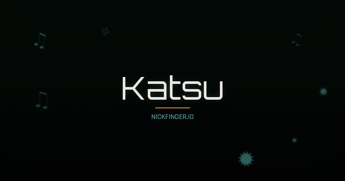 Katsu name meaning Mountain echo — Japanese origin | NickFinder.io