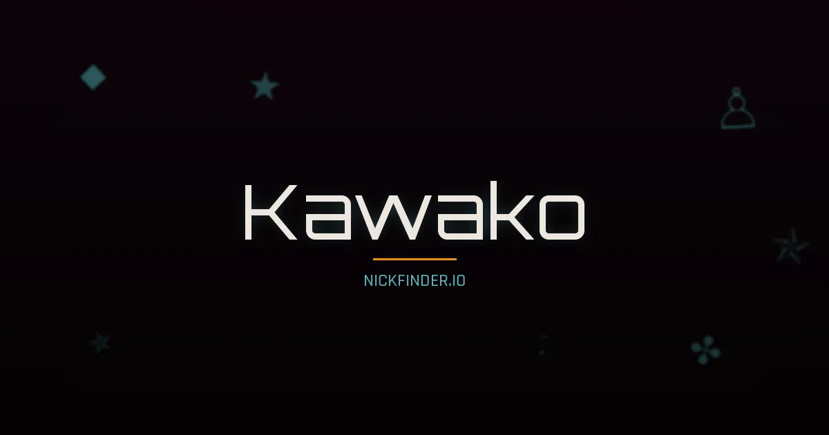 Kawako name meaning Noble flower — Japanese origin | NickFinder.io