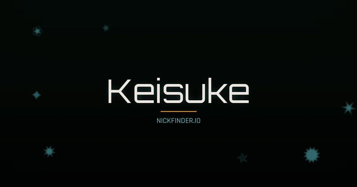 Keisuke name meaning Pure snow — Japanese origin | NickFinder.io