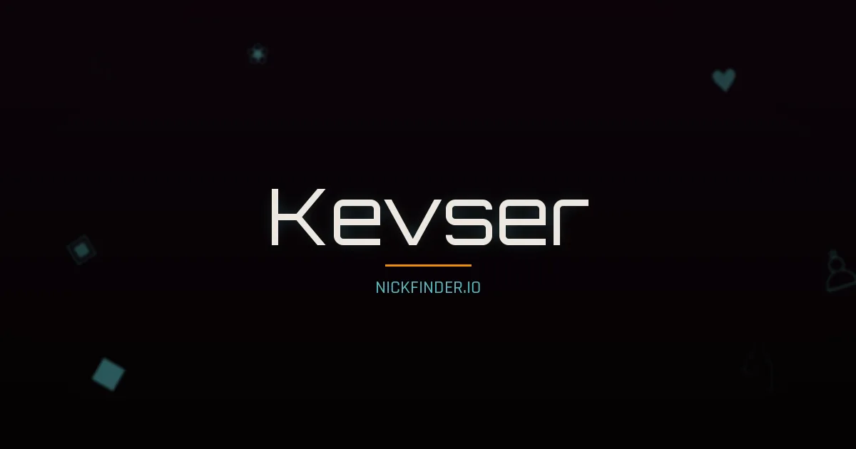 Kevser name meaning Radiant — Turkish origin | NickFinder.io