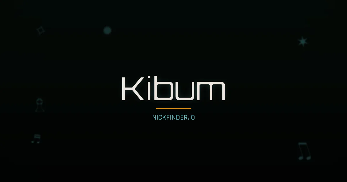 Kibum name meaning Harmonious — Korean origin | NickFinder.io