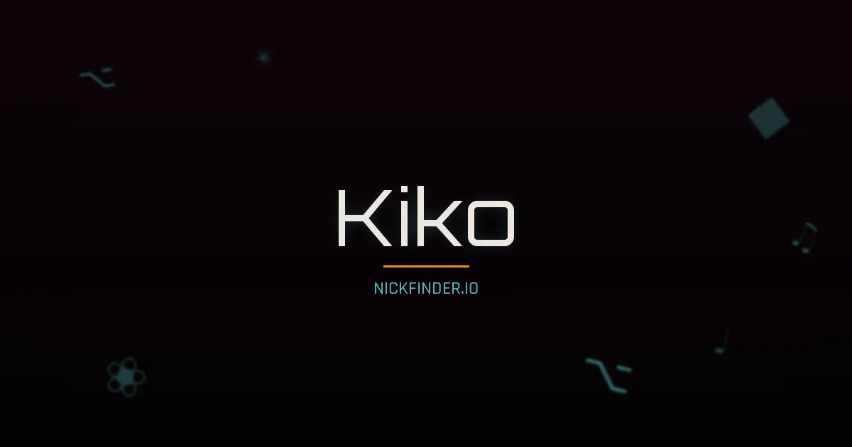 Kiko name meaning Hope child — Japanese origin | NickFinder.io