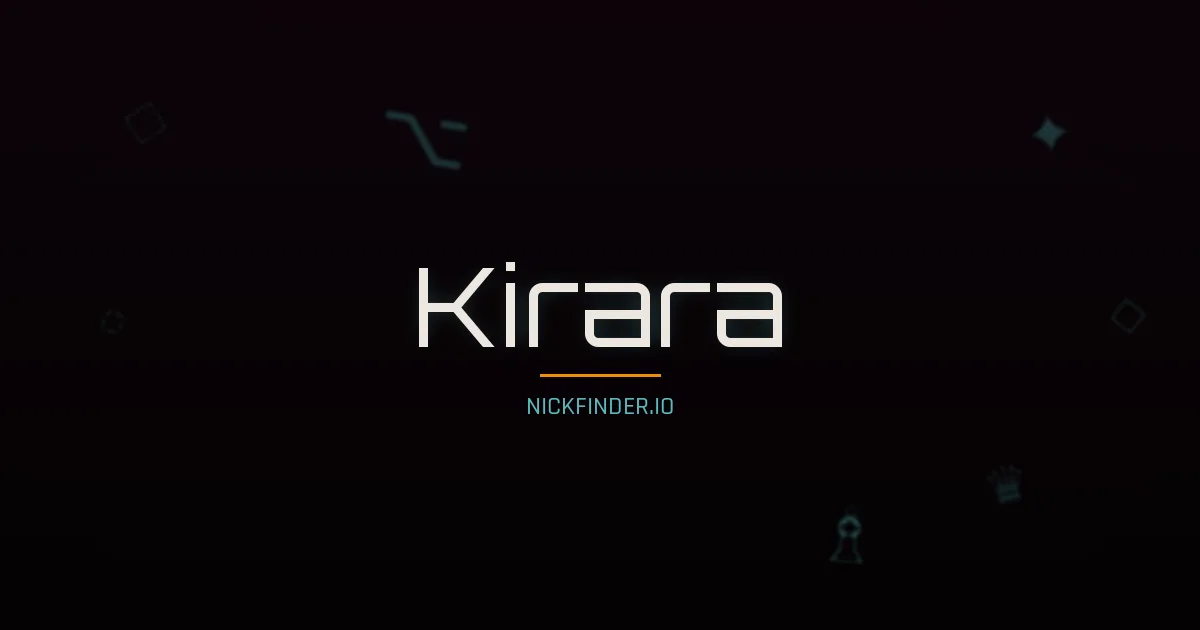Kirara name meaning Noble flower — Japanese origin | NickFinder.io