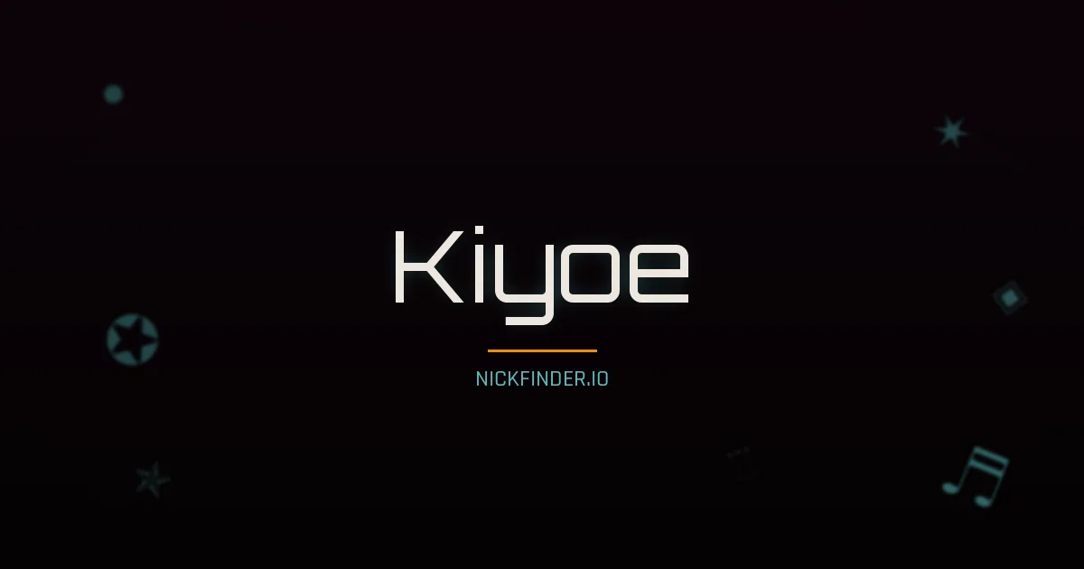 Kiyoe name meaning Noble flower — Japanese origin | NickFinder.io