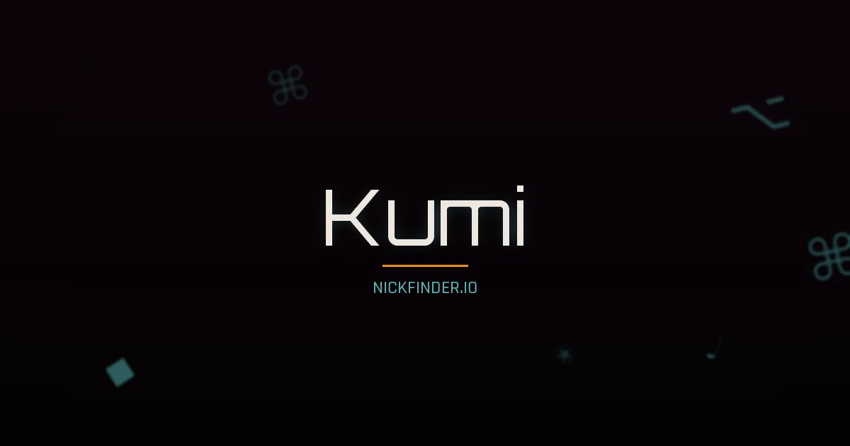 Kumi name meaning Moonlit path — Japanese origin | NickFinder.io