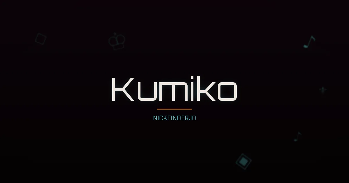Kumiko name meaning Pure snow — Japanese origin | NickFinder.io