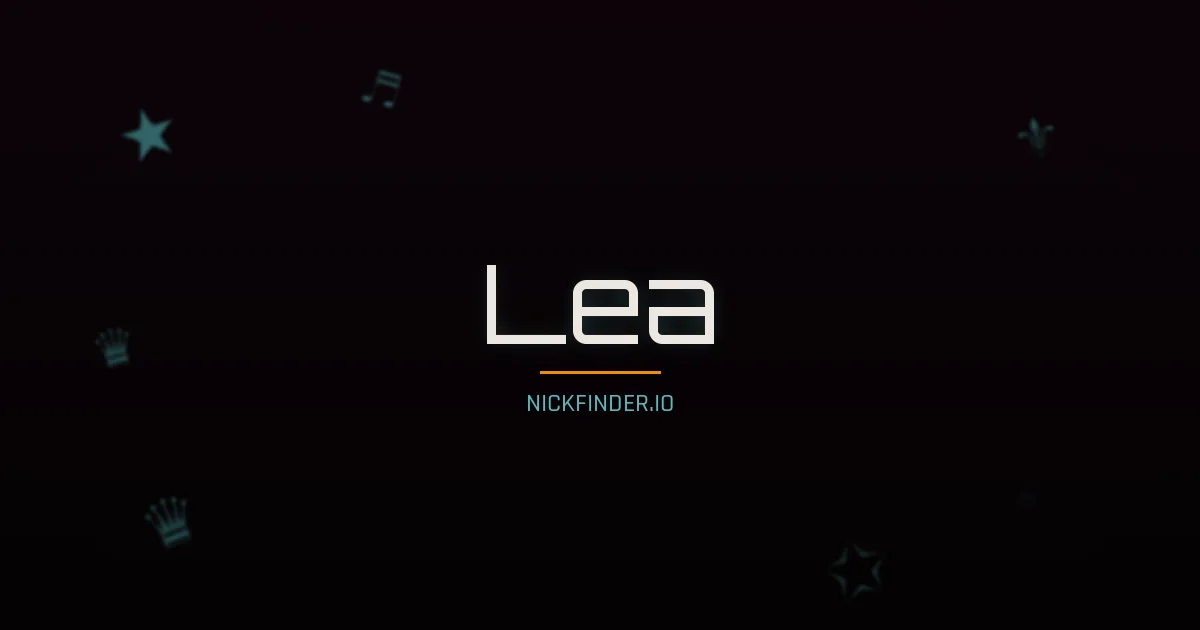 Lea name meaning Weary, gazelle — French origin | NickFinder.io