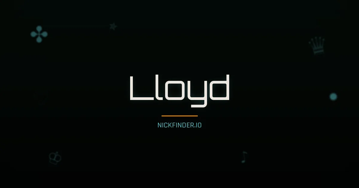Lloyd name meaning Free spirit — English origin | NickFinder.io