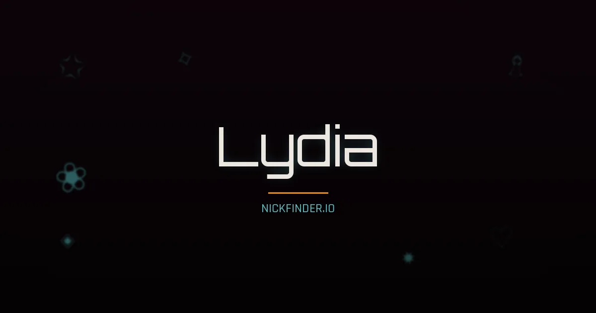Lydia name meaning Free spirit — German / English origin | NickFinder.io