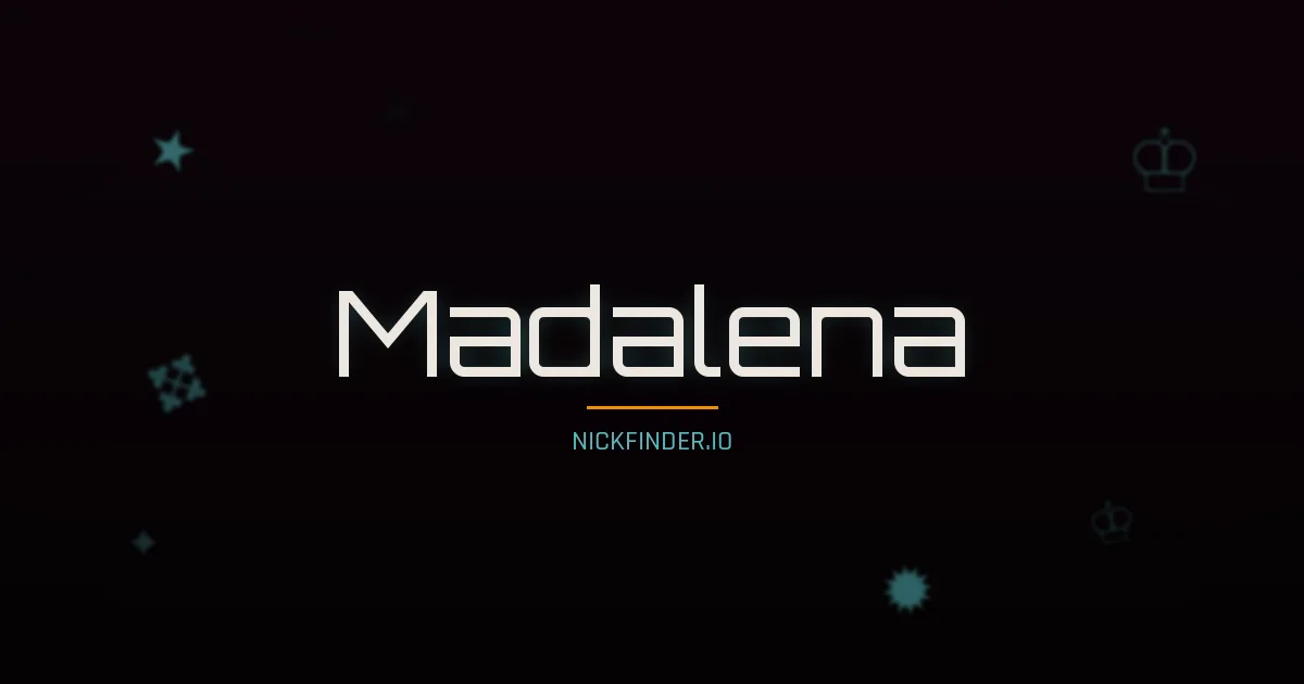 Madalena name meaning Pure soul — Portuguese origin | NickFinder.io