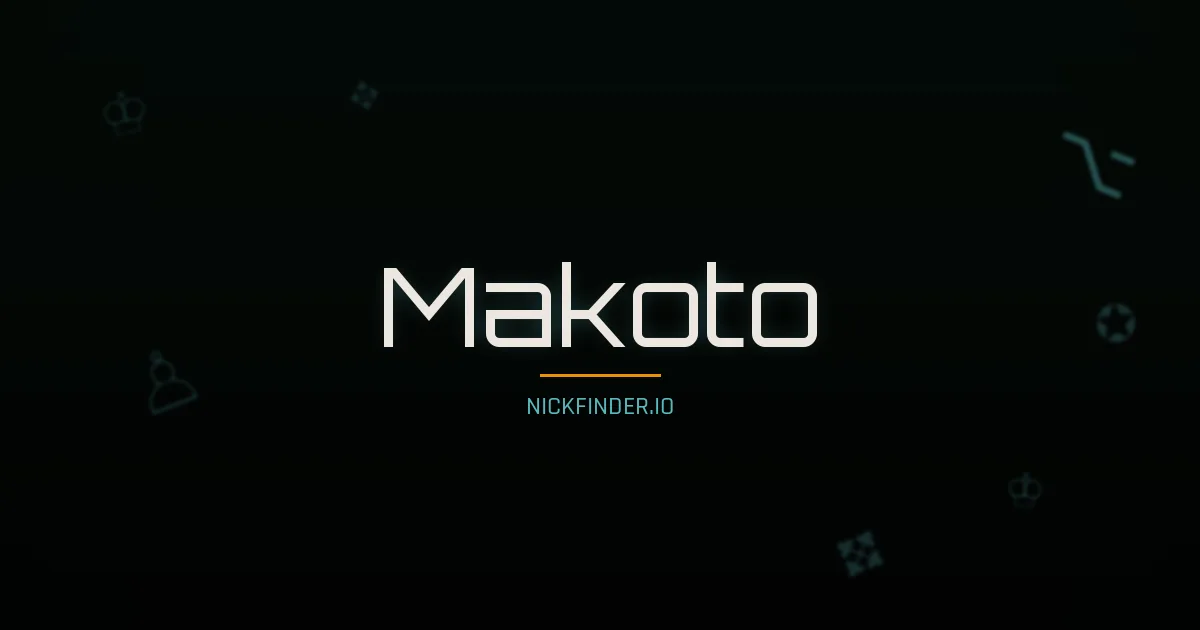 Makoto name meaning Pure snow — Japanese origin | NickFinder.io