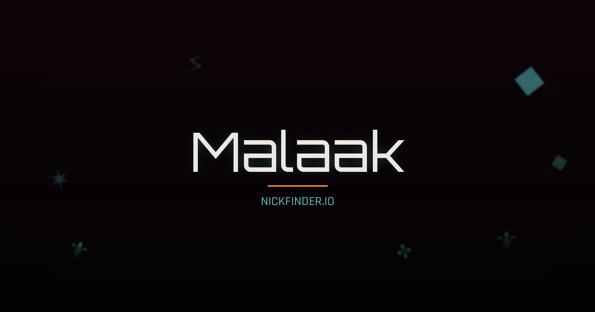 Malaak name meaning Blessed — Arabic origin | NickFinder.io