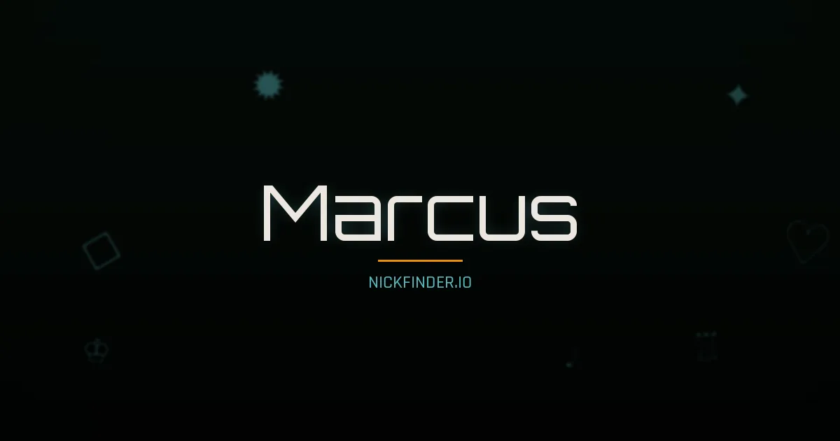 Marcus name meaning Peaceful — German / English origin | NickFinder.io