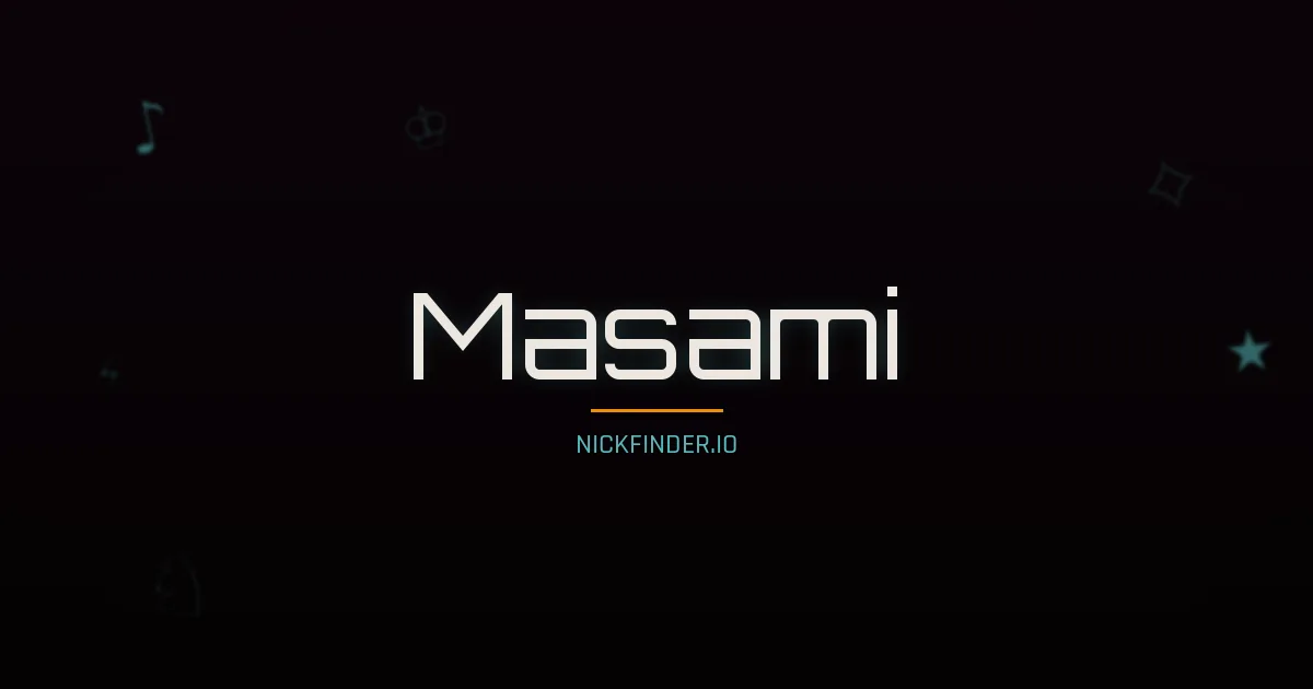 Masami name meaning Spring light — Japanese origin | NickFinder.io