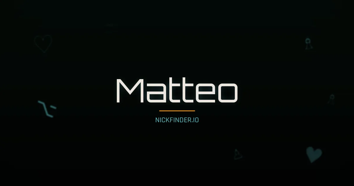 Matteo name meaning Gracious — Italian origin | NickFinder.io